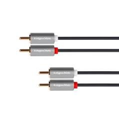 Kabel 2RCA-2RCA 1.8m Kruger&Matz Basic