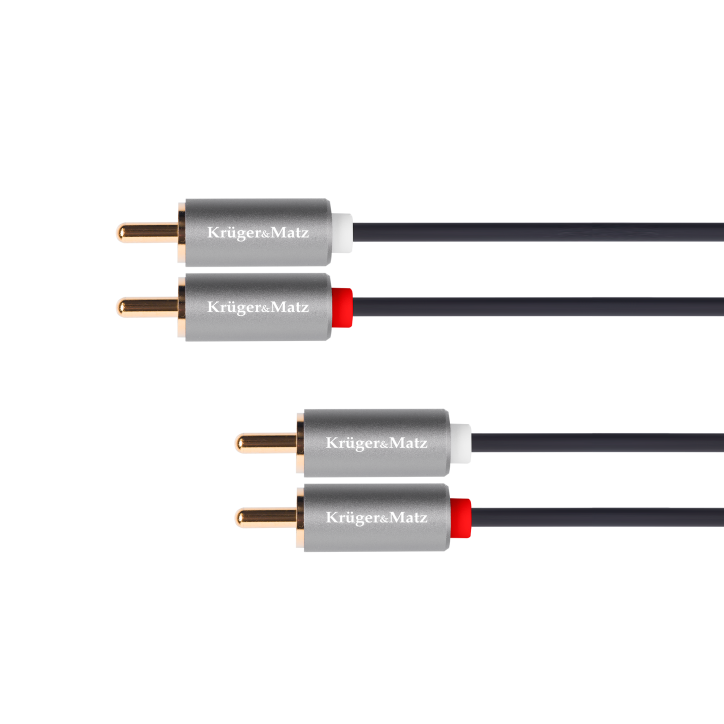 Kabel 2RCA-2RCA 1m Kruger&Matz Basic Kabel 2RCA-2RCA 1m Kruger&Matz Basic
