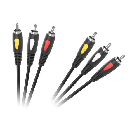 Kabel 3RCA-3RCA 1.8m Cabletech Eco-Line