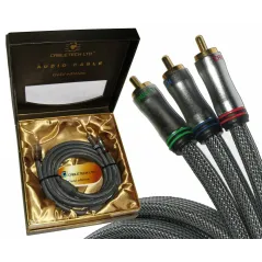 Kabel 3RCA-3RCA Component 1.8m Cabletech Gold Edition