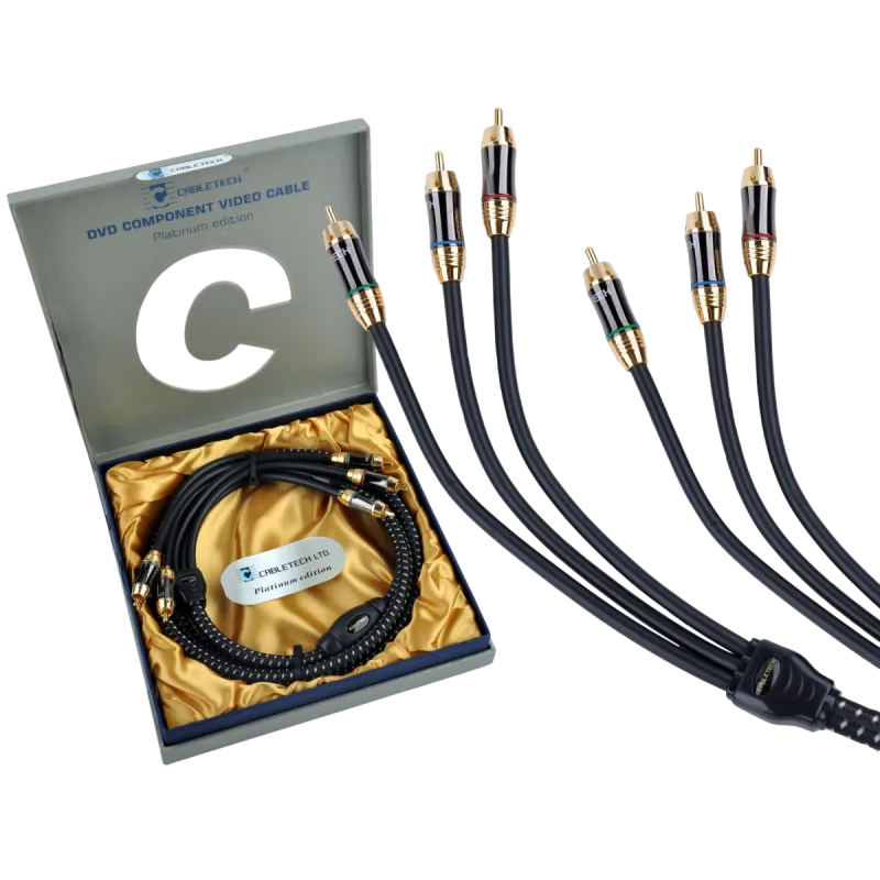 Kabel 3RCA-3RCA Component 1.8m Cabletech Platinum Edition