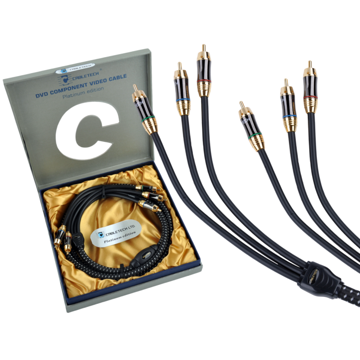 Kabel 3RCA-3RCA Component 1.8m Cabletech Platinum Edition Kabel 3RCA-3RCA Component 1.8m Cabletech Platinum Edition