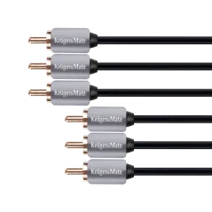 Kabel 3RCA-3RCA component 1.8m Kruger&Matz