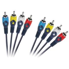 Kabel 4RCA-4RCA 1.8m łezka