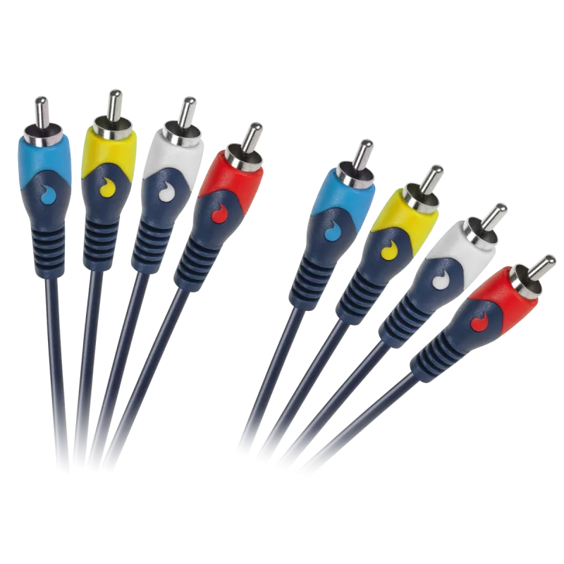 Kabel 4RCA-4RCA 1.8m łezka Kabel 4RCA-4RCA 1.8m łezka