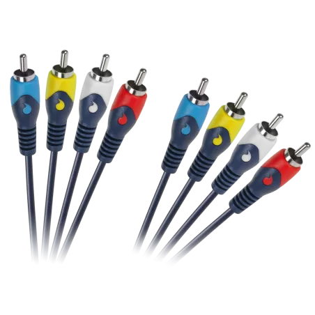 Kabel 4RCA-4RCA 1.8m łezka