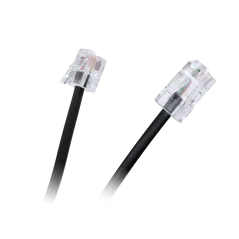 Kabel 8P4C - 6P4C, 3m, czarny