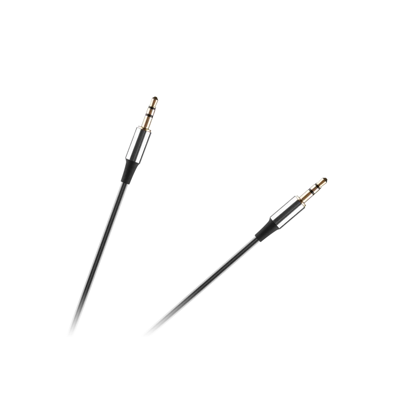 Kabel audio Jack 3.5 wtyk - wtyk REBEL spirala 100 cm