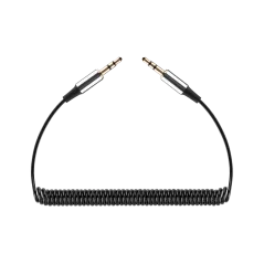 Kabel audio Jack 3.5 wtyk - wtyk REBEL spirala 100 cm