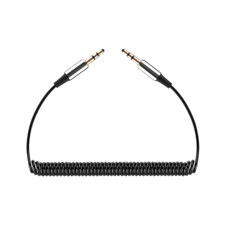 Kabel audio Jack 3.5 wtyk - wtyk REBEL spirala 100 cm