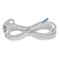Kabel elektryczny biały 1.5m 3x1.5mm zakończony wtyczką kątową z uziemieniem Kabel elektryczny biały 1.5m 3x1.5mm zakończony wtyczką kątową z uziemieniem
