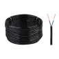 Kabel elektryczny OMYp 2x0,5 300/300V czarny Kabel elektryczny OMYp 2x0,5 300/300V czarny