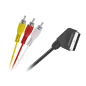 Kabel EURO - 3 x RCA 1,5m
