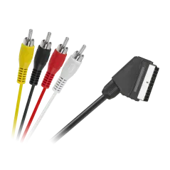 Kabel EURO - 4 x RCA 1,2m