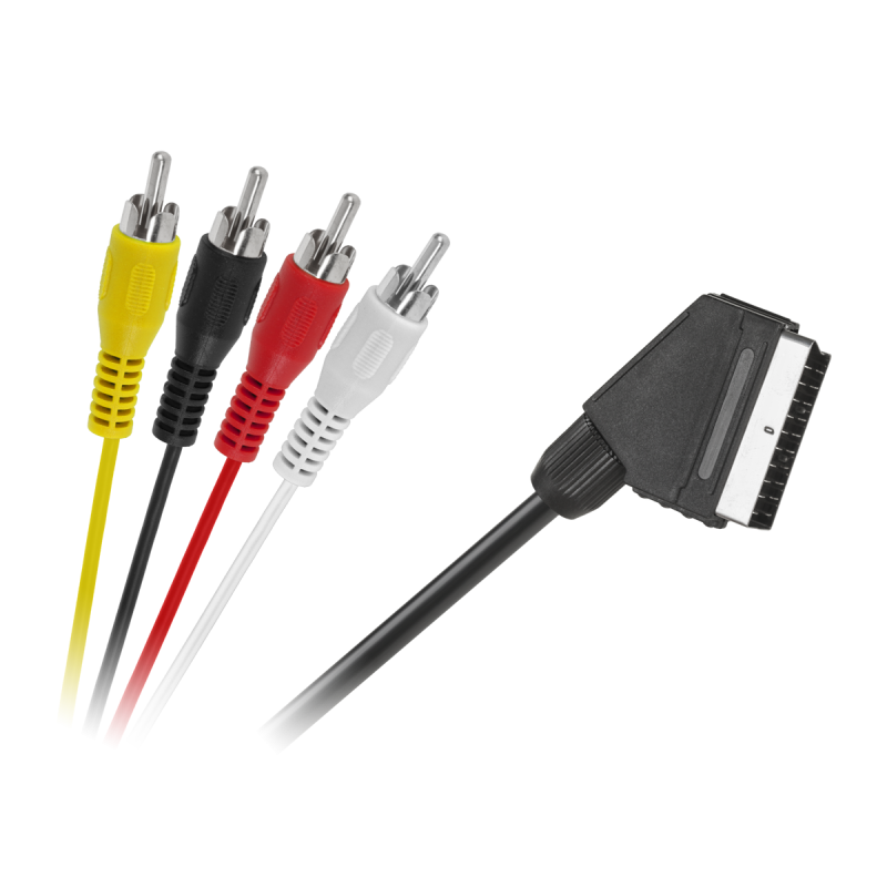 Kabel EURO - 4 x RCA 1,5m
