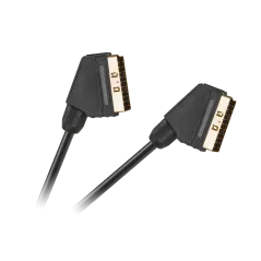 Kabel EURO - EURO 21 pin czarny HQ 1,5m