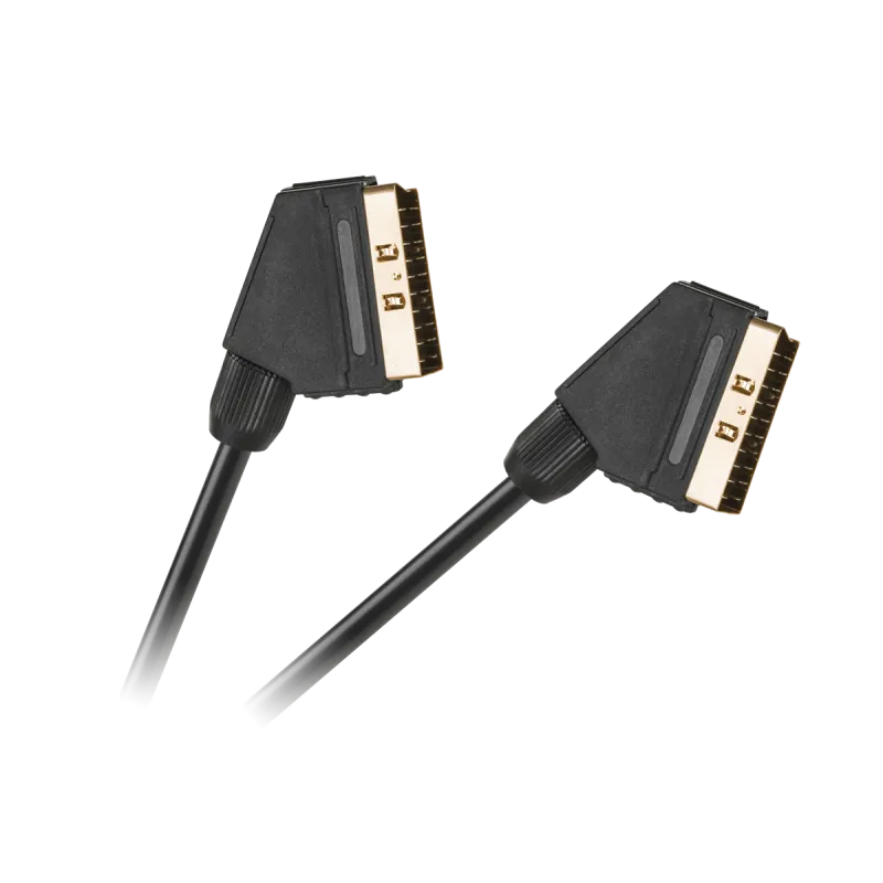 Kabel EURO - EURO 21 pin czarny HQ 1,5m Kabel EURO - EURO 21 pin czarny HQ 1,5m