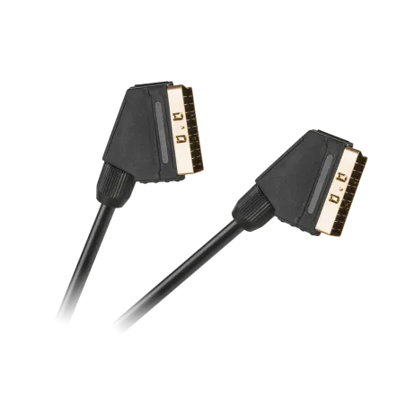 Kabel EURO - EURO 21 pin czarny HQ 1,5m