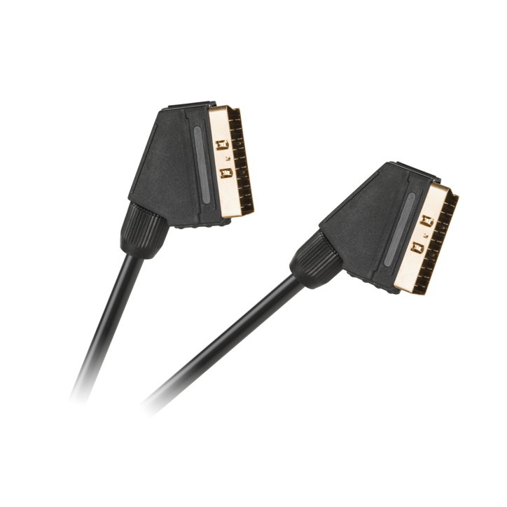 Kabel EURO - EURO 21 pin czarny HQ 1,5m Kabel EURO - EURO 21 pin czarny HQ 1,5m