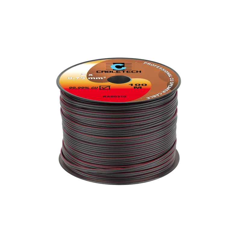 Kabel głośnikowy 0,75mm czarny Kabel głośnikowy 0,75mm czarny