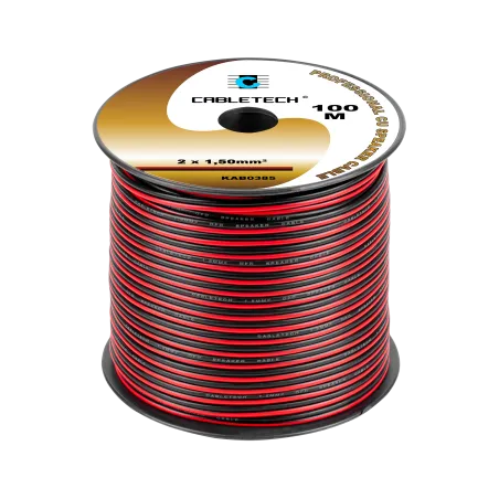 Kabel głośnikowy 1,5mm czarno-czerwony