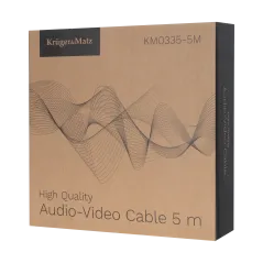 Kabel głośnikowy 5.0 m Kruger&Matz (wtyki banan)