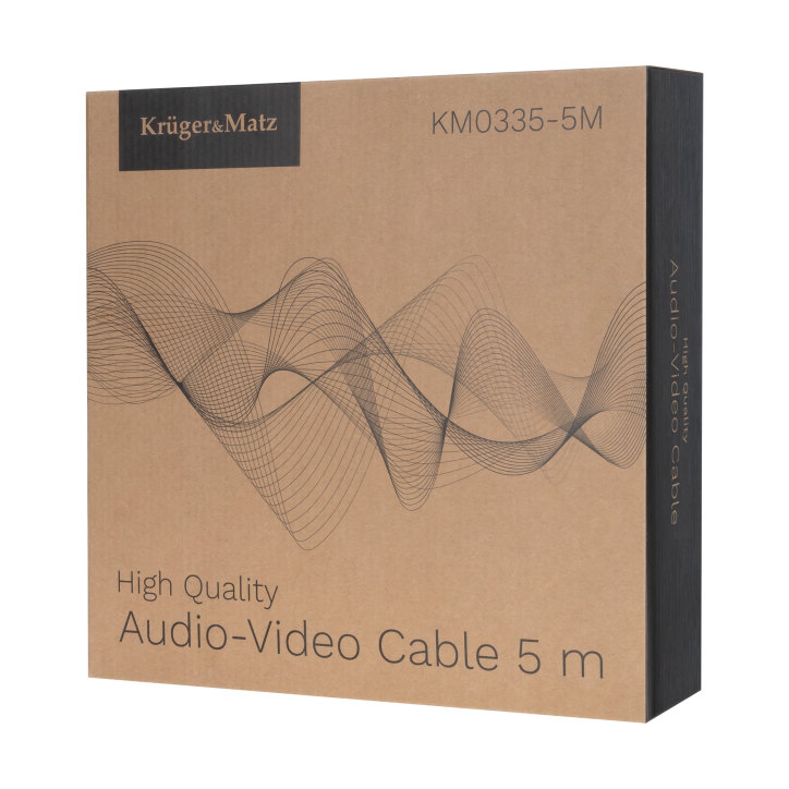 Kabel głośnikowy 5.0 m Kruger&Matz (wtyki banan) Kabel głośnikowy 5.0 m Kruger&Matz (wtyki banan)