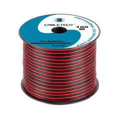 Kabel głośnikowy CCA 0.20mm czarno-czerwony