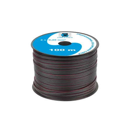 Kabel głośnikowy CCA 0.20mm czarny