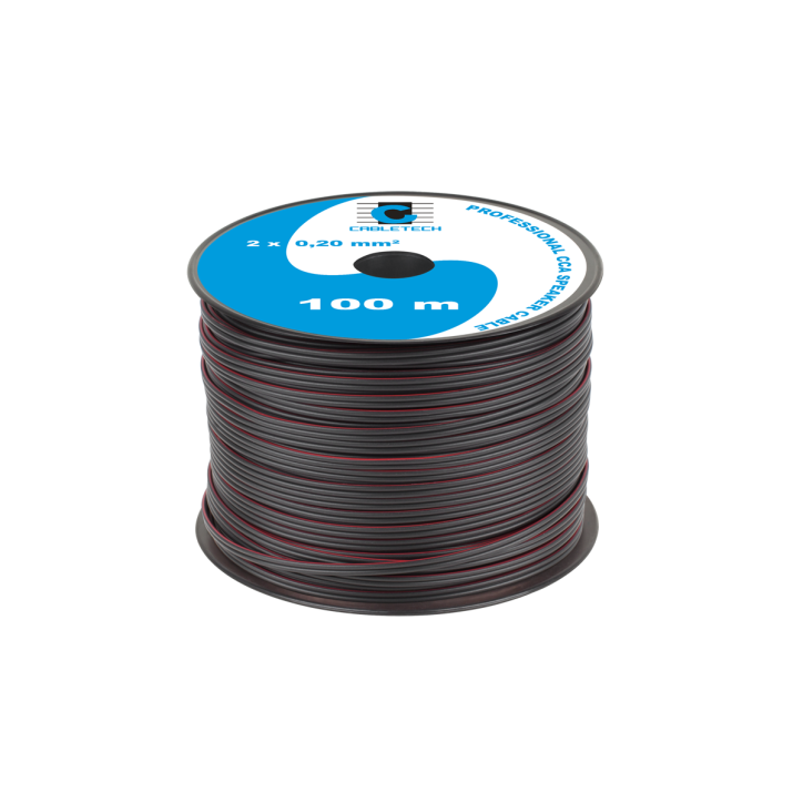 Kabel głośnikowy CCA 0.20mm czarny Kabel głośnikowy CCA 0.20mm czarny