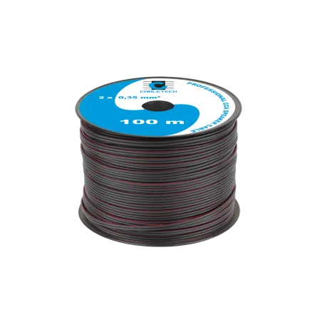 Kabel głośnikowy CCA 0.35mm czarny
