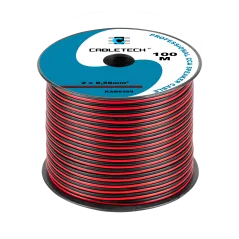 Kabel głośnikowy CCA 0.50mm czarno-czerwony