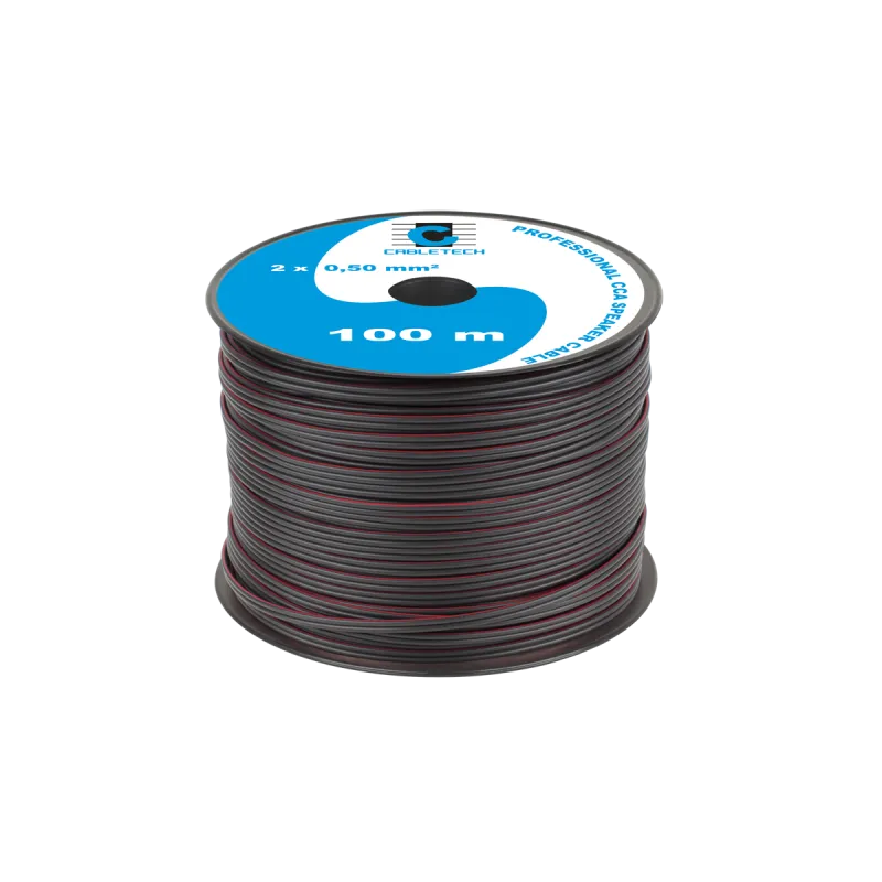 Kabel głośnikowy CCA 0.50mm czarny Kabel głośnikowy CCA 0.50mm czarny