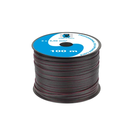 Kabel głośnikowy CCA 0.50mm czarny