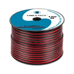 Kabel głośnikowy CCA 2.5mm czarno-czerwony