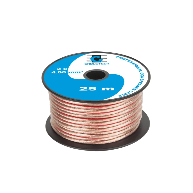 Kabel głośnikowy CCA 4.0mm 25M Kabel głośnikowy CCA 4.0mm 25M