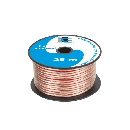 Kabel głośnikowy CCA 4.0mm 25M