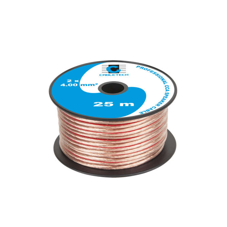 Kabel głośnikowy CCA 4.0mm 25M Kabel głośnikowy CCA 4.0mm 25M