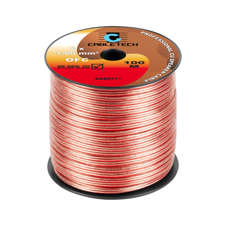 Kabel głośnikowy OFC 1,0mm Kabel głośnikowy OFC 1,0mm