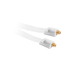 Kabel gniazdo F-gniazdo F okienny HQ biały