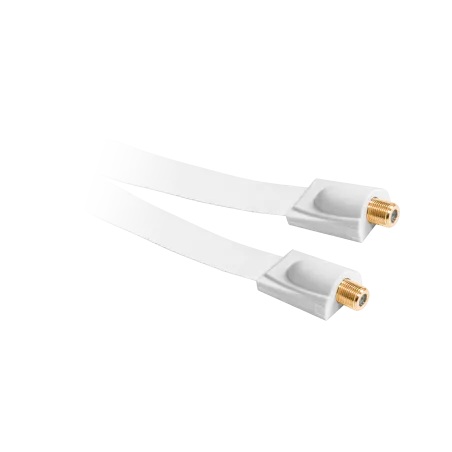 Kabel gniazdo F-gniazdo F okienny HQ biały