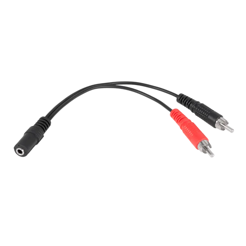 Kabel gniazdo jack 3.5-2xRCA 20cm Kabel gniazdo jack 3.5-2xRCA 20cm
