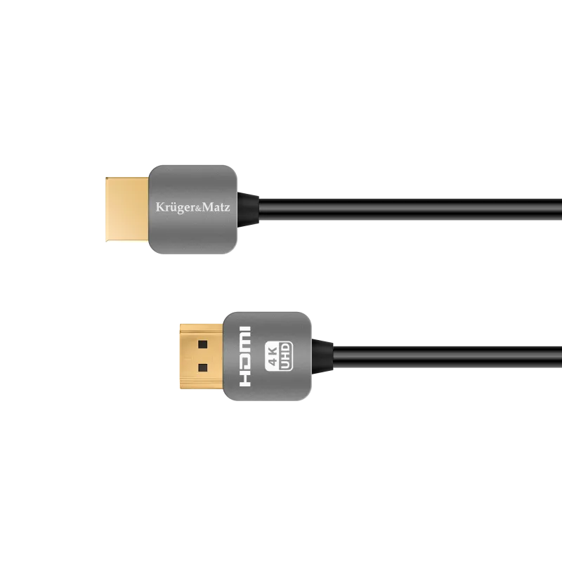 Kabel HDMI - HDMI wtyk-wtyk (A-A) 1.8m Kruger&Matz 4K Kabel HDMI - HDMI wtyk-wtyk (A-A) 1.8m Kruger&Matz 4K