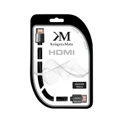 Kabel HDMI - HDMI wtyk-wtyk (A-A) 1.8m Kruger&Matz 4K