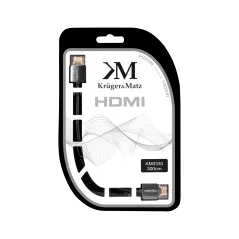 Kabel HDMI - HDMI wtyk-wtyk (A-A) 3.0m Kruger&Matz 4K