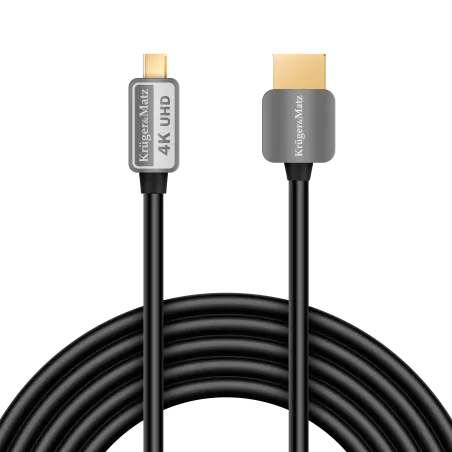 Kabel HDMI - micro HDMI wtyk-wtyk (A-D) 3.0m Kruger&Matz