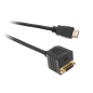 Kabel HDMI wtyk na HDMI gniazdo + DVI 24+5 gniazdo - 0.2m Kabel HDMI wtyk na HDMI gniazdo + DVI 24+5 gniazdo - 0.2m