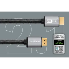 Kabel HDMI-HDMI 2.1 8K 0,9 m Kruger&Matz