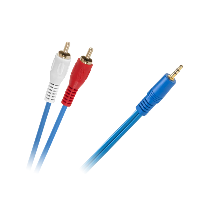 Kabel JACK 3,5-2 x RCA NIEB.4MM 1,8M