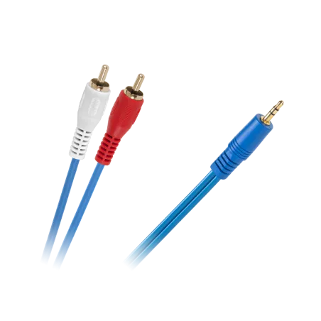 Kabel JACK 3,5-2 x RCA NIEB.4MM 1,8M